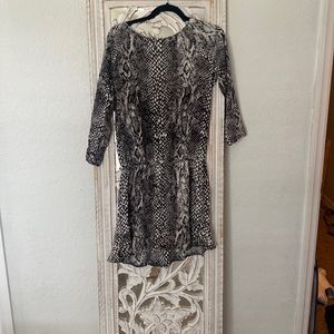Joie silk snake print dress